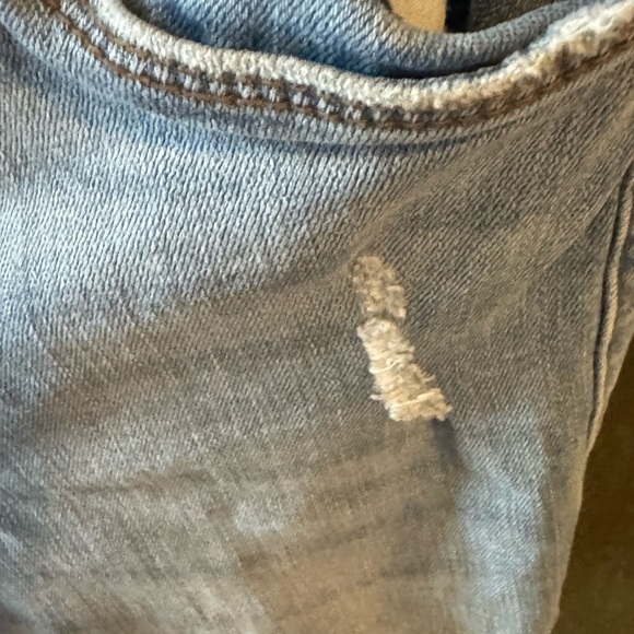 Light Blue Distressed Women's STS Blue Ankle Raw Hem Skinny Jeans.sized 25 - Picture 3 of 8